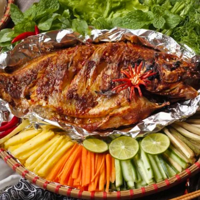 cá tai tượng nướng muối ớt