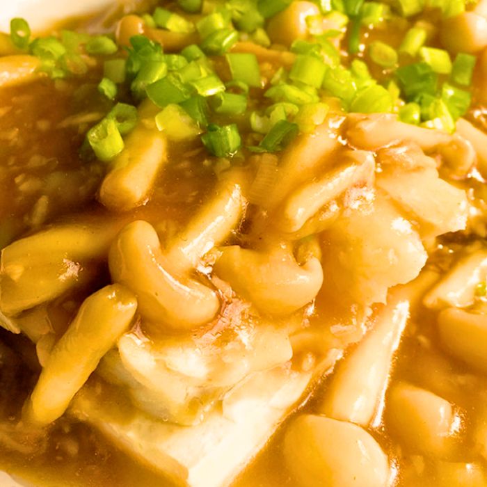 cá tuyết hấp nấm