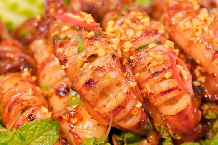 Cách làm mực một nắng chiên nước mắm