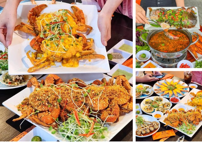 hải sản tại Đăng Cua quán ăn hải sản Cần Thơ