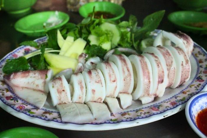 mực 1 nắng làm món gì-hấp bia