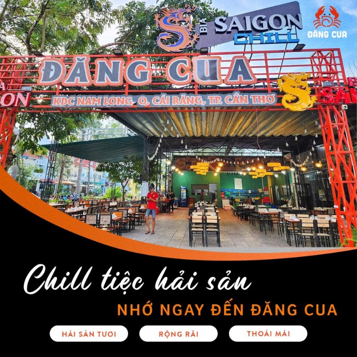 quán Đăng Cua quán ăn hải sản Cần Thơ