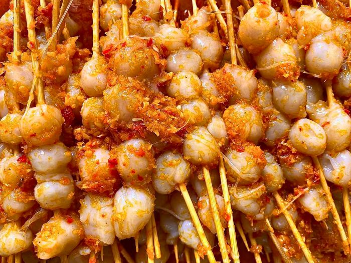 răng mực xiên que