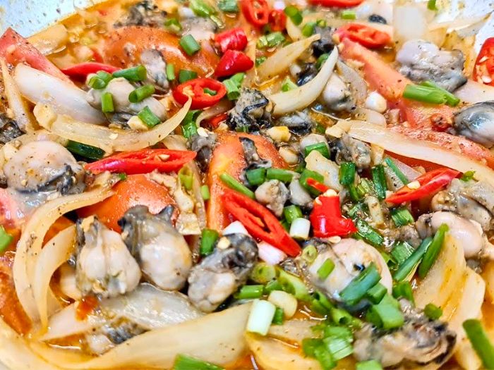 ruột hàu sữa nấu món gì-xào