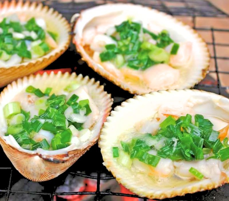 sò tộ nướng mỡ hành