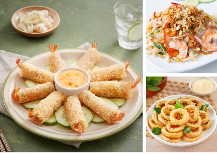 thực đơn các món hải sản đãi khách 1 khai vị