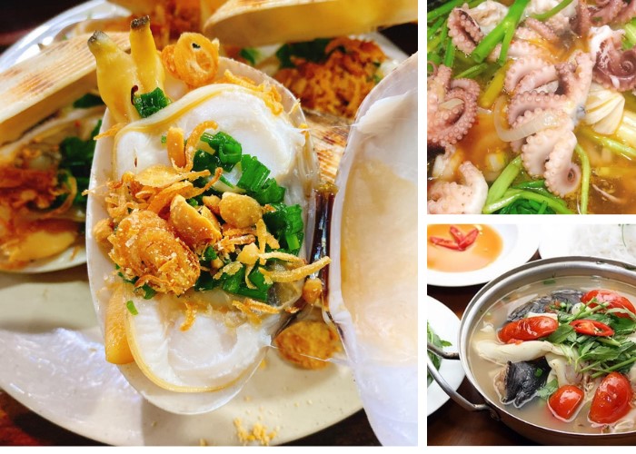 thực đơn các món hải sản đãi khách 2 món chính
