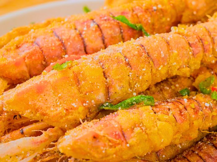 tôm tít rang muối