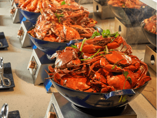 buffet hải sản Bình Tân - blue bay