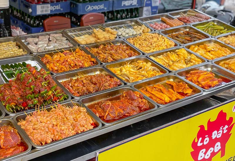 buffet hải sản quận 5 - Lò Đất BBQ đa dạng