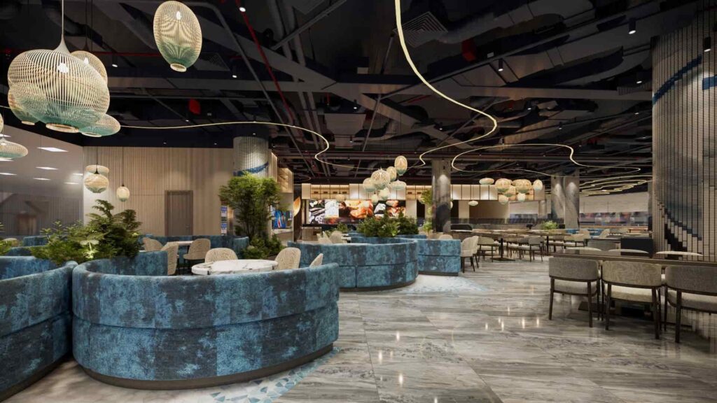 buffet hải sản sài gòn-không gian sang trọng tại poseidon