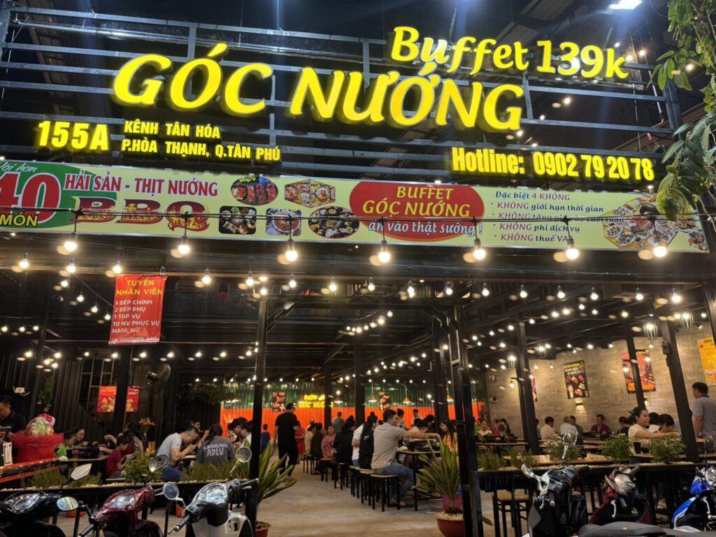 các quán buffet ngon rẻ ở tphcm-góc nướng bbq