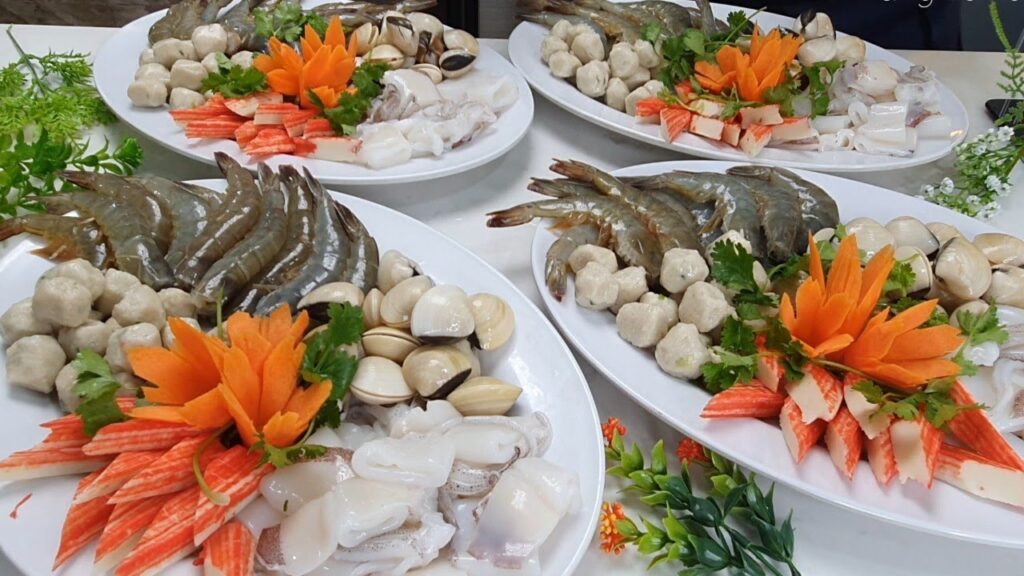 lẩu hải sản gồm những gì? nguyên liệu nấu