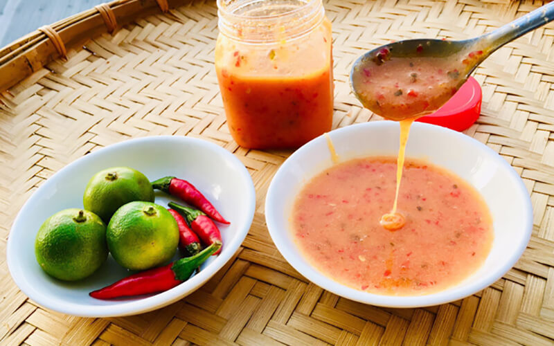 muối chấm hải sản - muối ớt đỏ sữa đặc