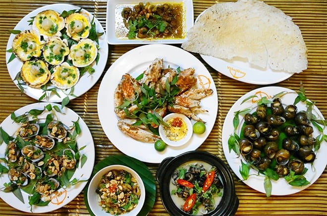 quán hải sản Vũng Tàu - Ốc tự nhiên