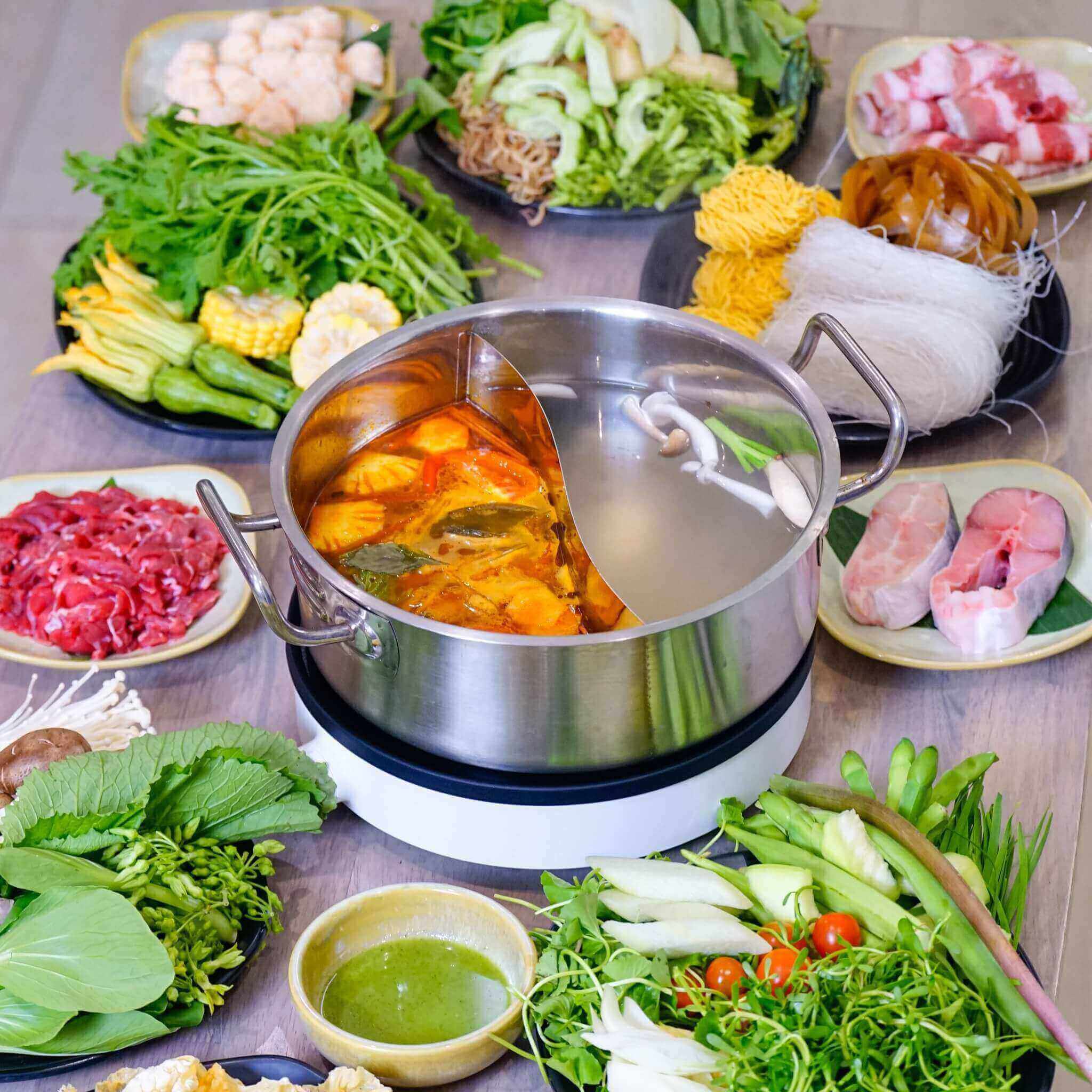 Vua Rau buffet lẩu rau nấm thanh đạm
