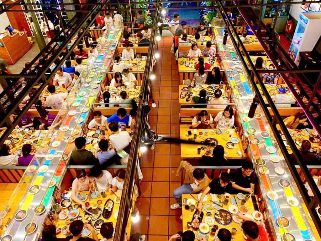 các quán buffet ngon rẻ ở tphcm-không gian yaki yaki yo buffet